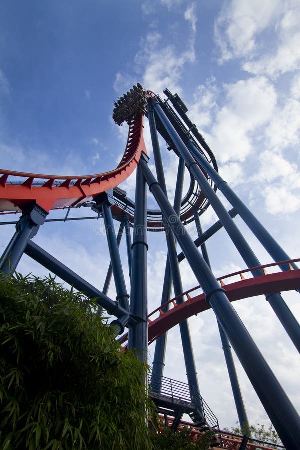 Universal Studios Hollywood Rip Ride Rockit roller coaster Stock Photo -  Alamy