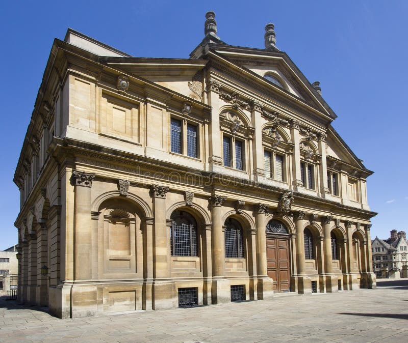 Sheldonian teater i Oxford royaltyfria foton Sheldonian teater i Oxford royaltyfria foton