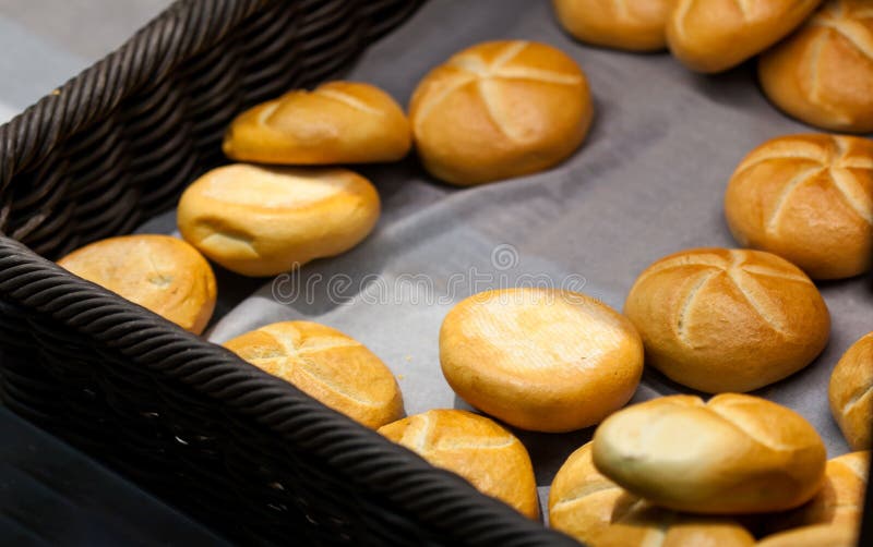 Shelf with Bread in Food Shop Stock Photo Image of cake, bread 12484558