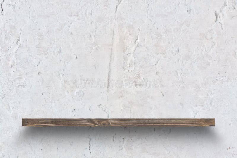 Shelf on concrete wall stock image. Image of mock, texture 215195613