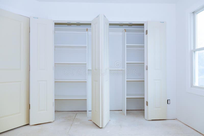 With A Shelf Near Of Big Cabinet. Furniture Installation ...