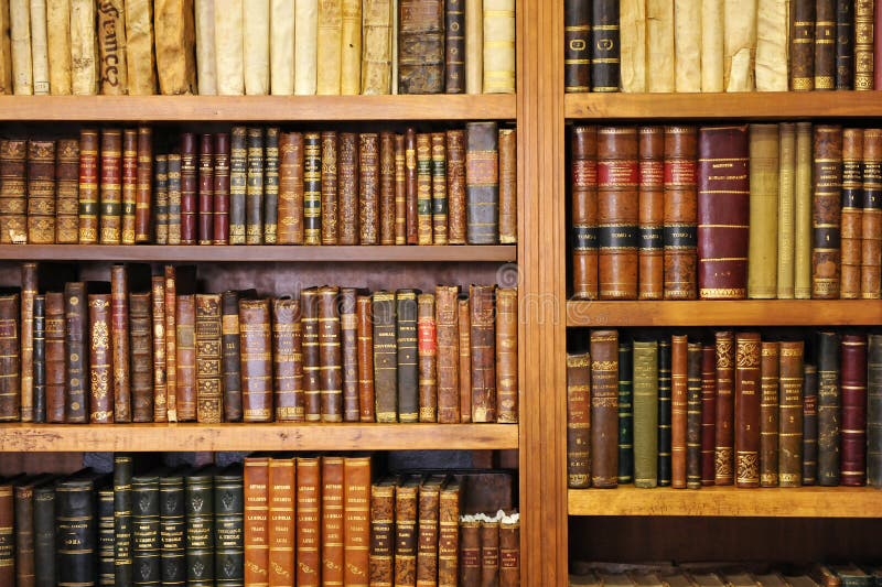 Shelf Of Old Books, Bookstore, Library Editorial Image 