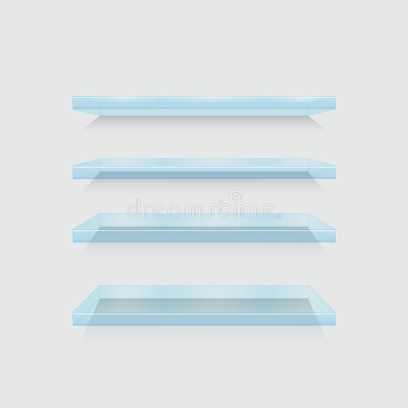 Shelfs modernos del vector fijados en gris ilustración del vector Shelfs modernos del vector fijados en gris ilustración del vector