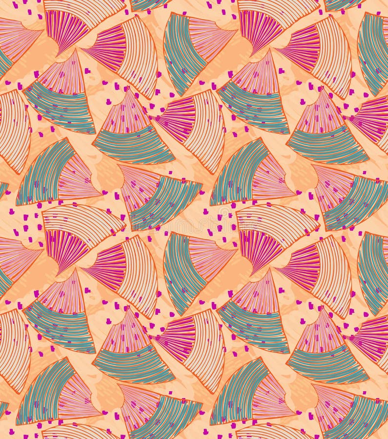 Shell abstrato do mar com pontos cor-de-rosa ilustração royalty free Shell abstrato do mar com pontos cor-de-rosa ilustração royalty free