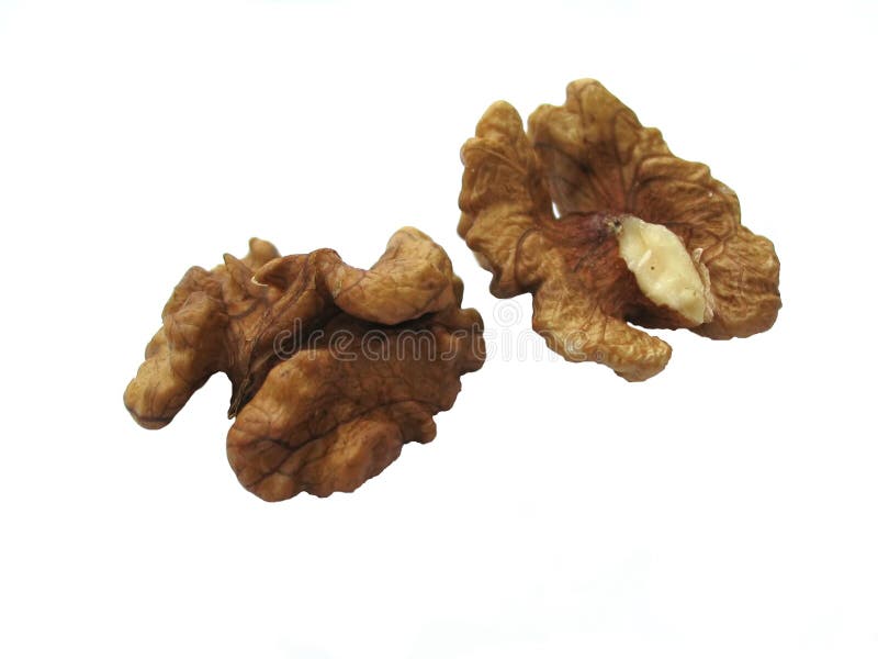 Shelled walnuts 4, isolated