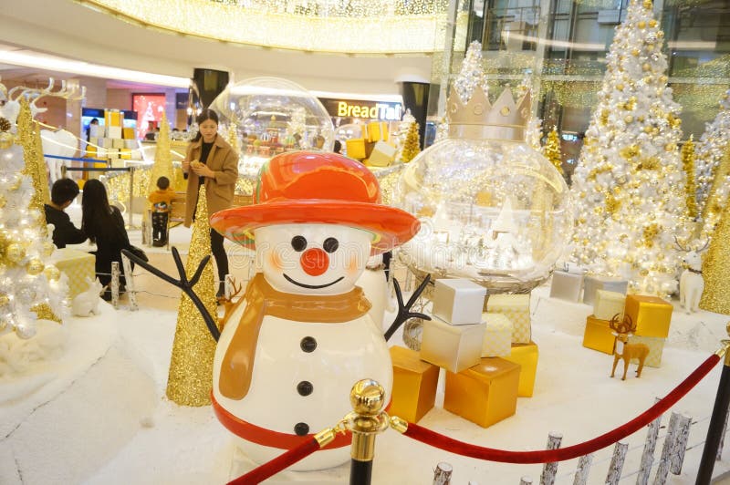 Shenzhen, China: Christmas Decoration Landscape Editorial Photography ...