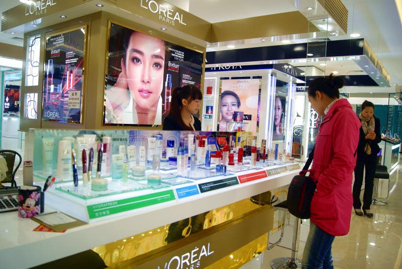 Shenzhen China Cosmetics Counters Editorial Stock Image Image of