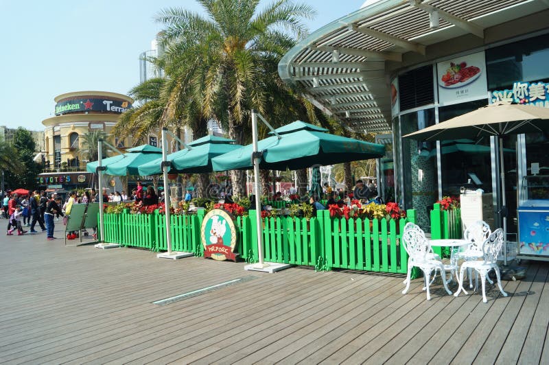 Shenzhen, China: Puntos escénicos del mundo del mar de Shekou imagen de archivo libre de regalías