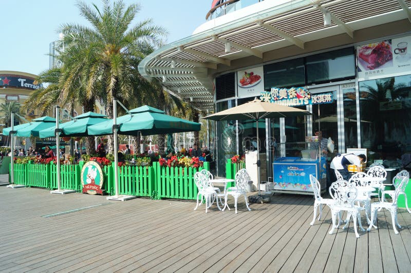 Shenzhen, China: Puntos escénicos del mundo del mar de Shekou imagen de archivo libre de regalías