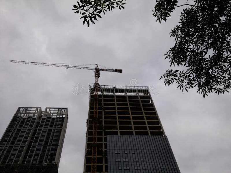 Shenzhen, Cina: edifici residenziali nell'ambito di nuova costruzione fotografie stock Shenzhen, Cina: edifici residenziali nell'ambito di nuova costruzione fotografie stock