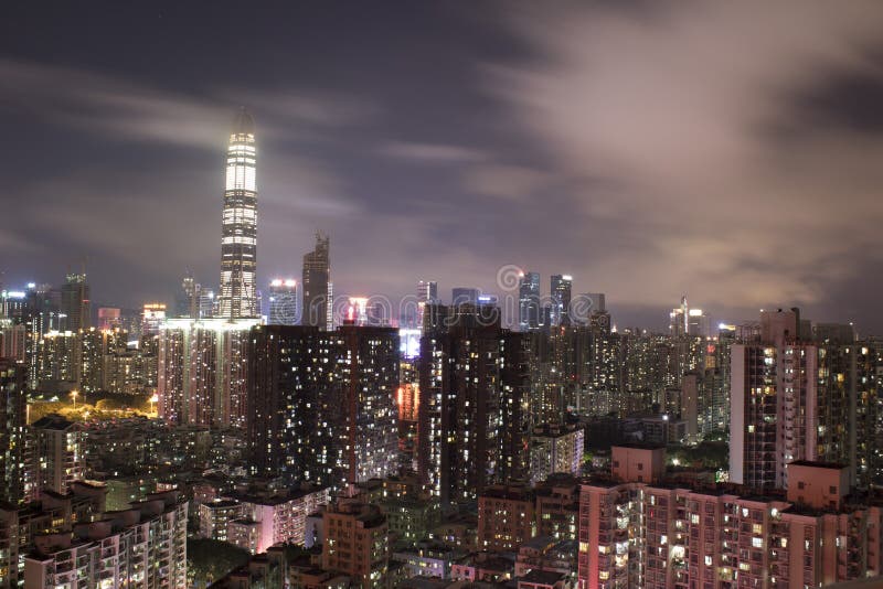 Shenzhen Night city scape