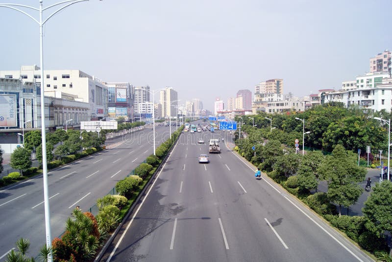 Shenzhen, China: Avenida Baoan imagens de stock royalty free