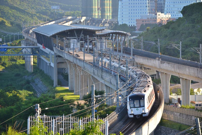 Shenzhen tunnelbanadrev fotografering för bildbyråer Shenzhen tunnelbanadrev fotografering för bildbyråer