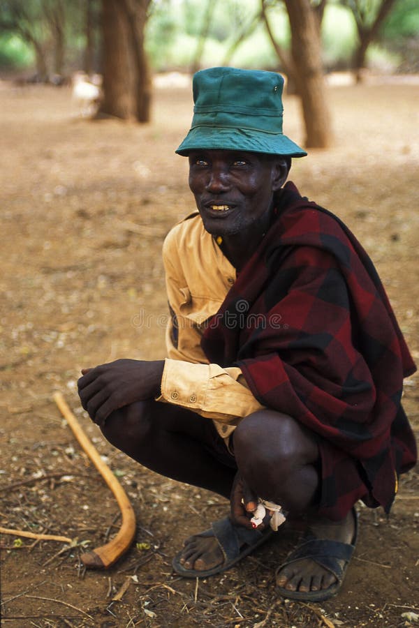 Shepherd Turkana (Kenya) stock images