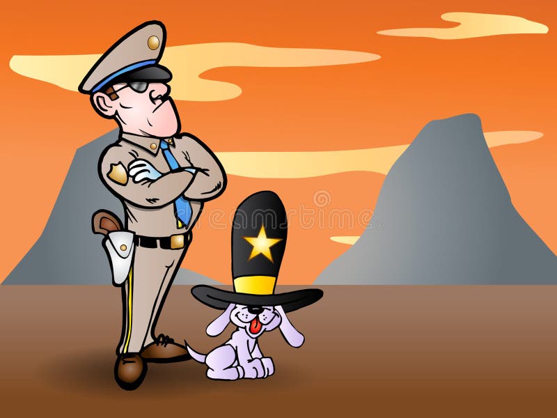 Sheriff and his loyal dog