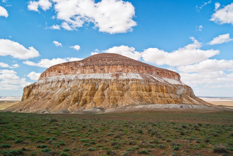 Sherkala mount, Mangistau stock photography