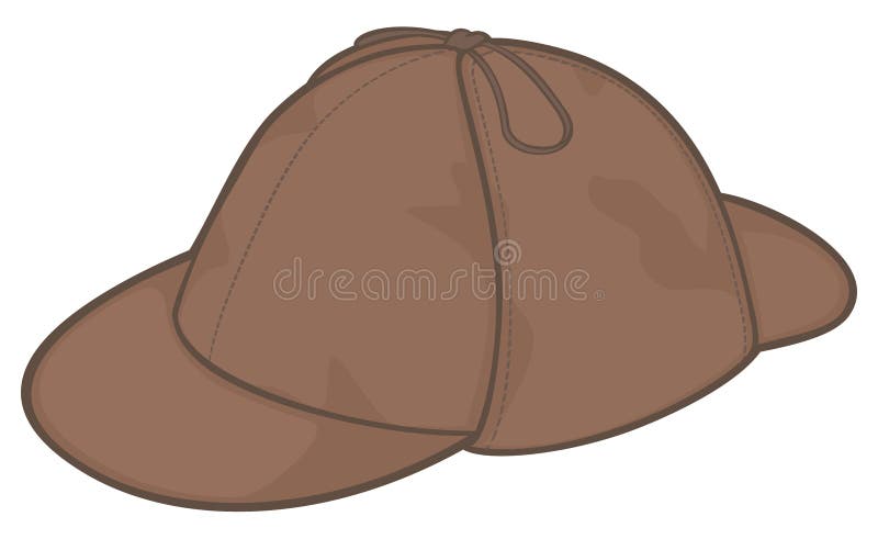 Sherlock El Gorro De Detective Stock ilustración - Ilustración de poli, ropa: 164198830