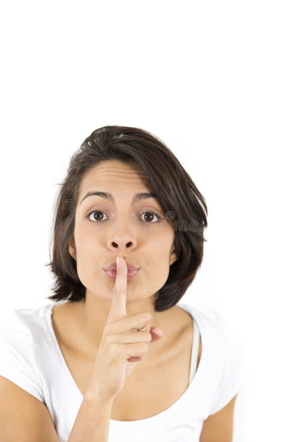 Shhh - Be Quiet stock photos