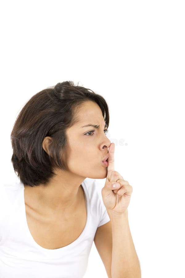 Shhh - Be Quiet stock image