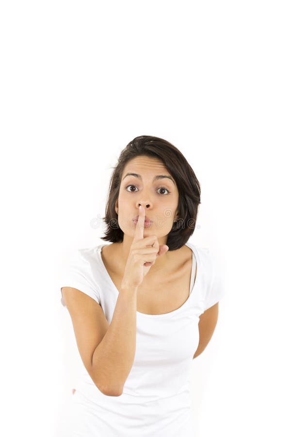 Shhh - Be Quiet stock images