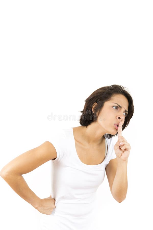 Shhh - Be Quiet royalty free stock photography
