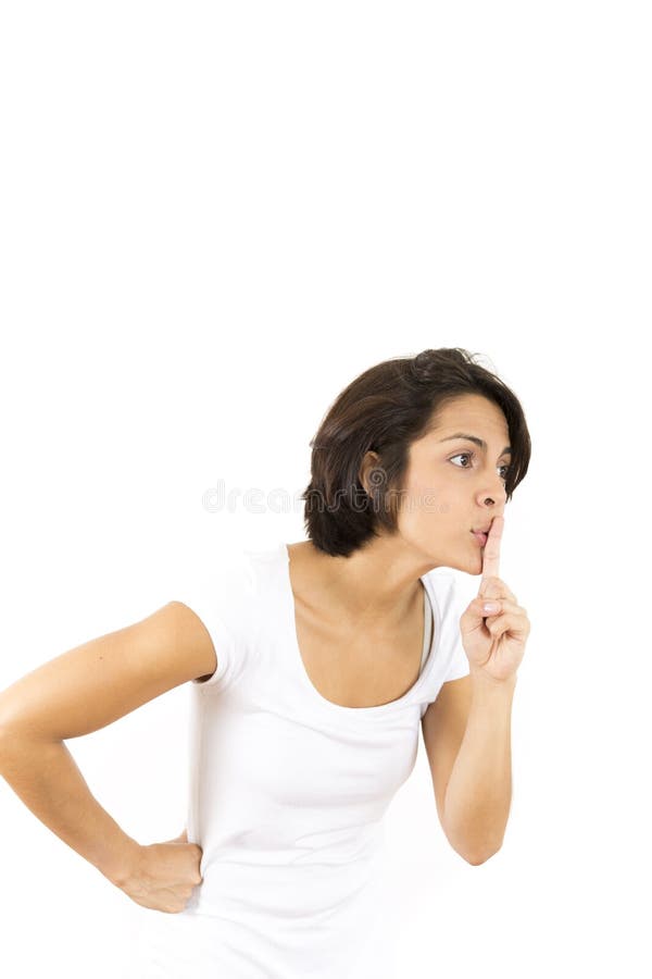 Shhh - Be Quiet stock images
