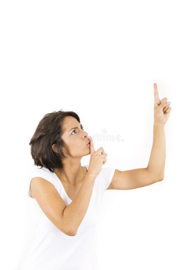 Shhh - Be Quiet stock photo