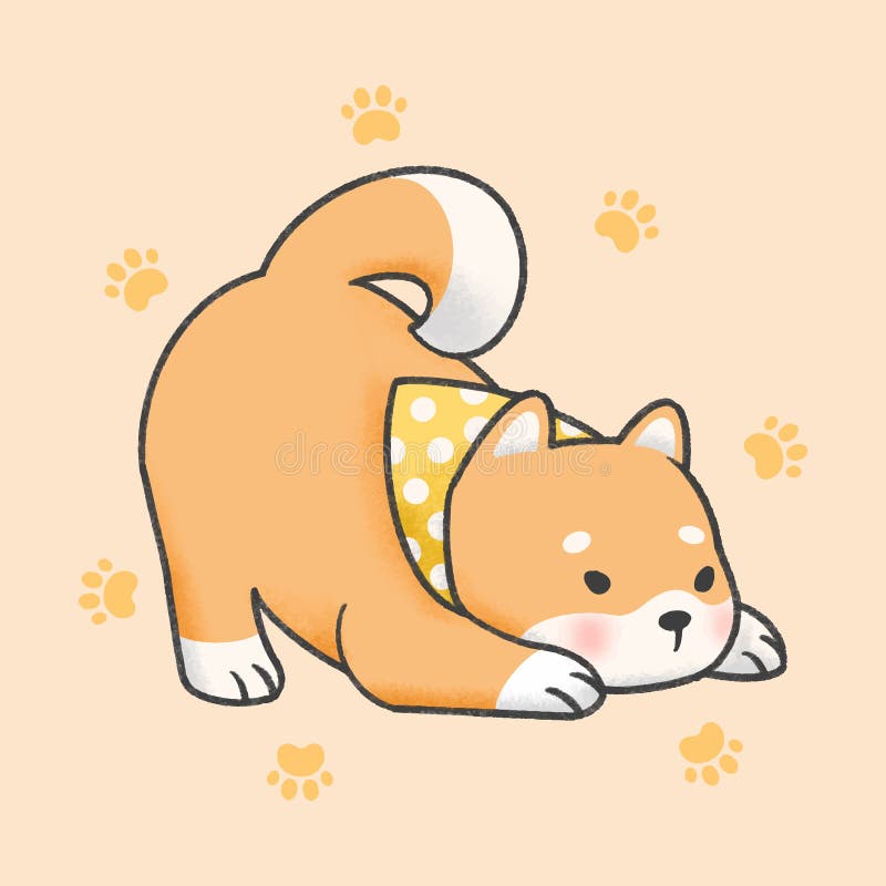 shiba inu doodle