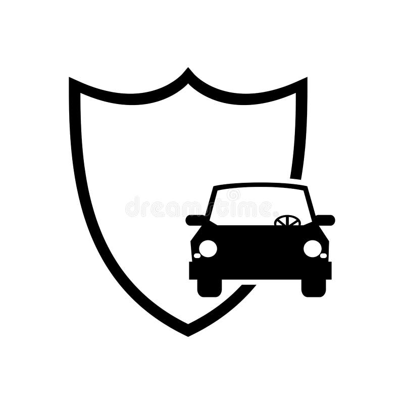 Shield and car icon stock vector. Illustration of heraldry 80478762