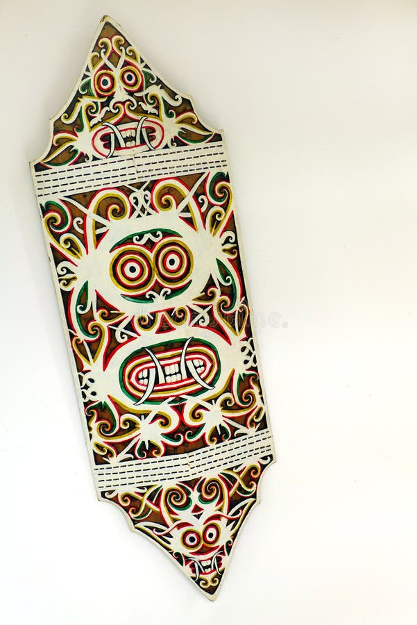 Shield Of Iban Head Hunter Tribal Warriors Stock Image Shield Of Iban Head Hunter Tribal Warriors Stock Image