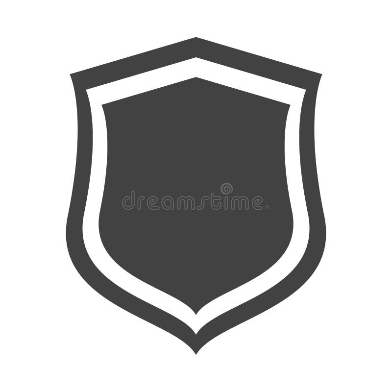Shield Protection Heraldic Insignia Security Stock Illustration
