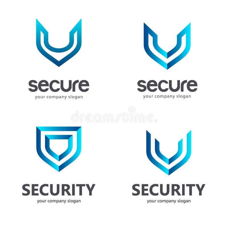 Shield. Vector logo template. Symbol of security. royalty free illustration