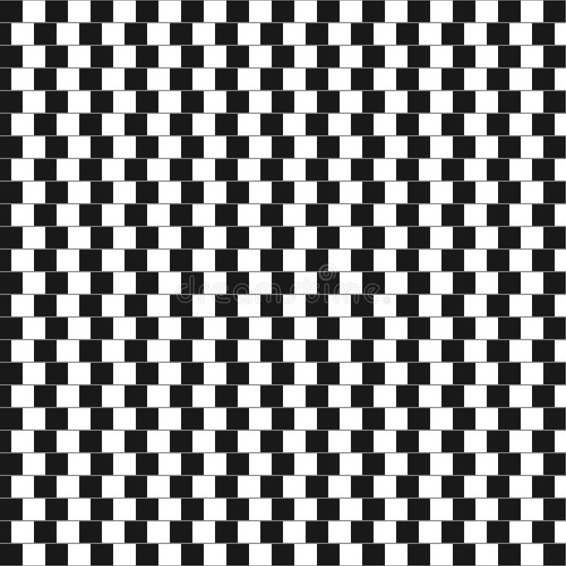 Black White Squares Optical Illusion Stock Illustrations 807 Black