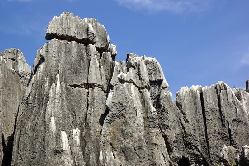 Shilin Stone Forest in Kunming, Yunnan, China royalty free stock photography Shilin Stone Forest in Kunming, Yunnan, China royalty free stock photography