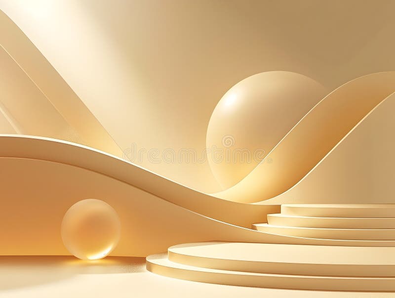 Shimmering Gradient Gold Backdrop with Sleek Geometric Patterns and Sophisticated Minimalist Aesthetic vector illustration