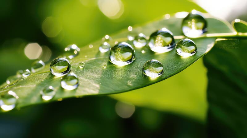 Shimmering water droplets transparent stock illustration