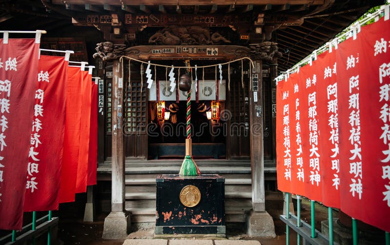 June 25, 2014 Shinagawa, Tokyo, Japan : Shinagawa Jinja or Shinagawa Shrine, built in 1187 as a residence of god Amanohiranomenomikoto. Also one of Tokyo-jissha ten shrines of Tokyo, designated by Emperor Meiji. June 25, 2014 Shinagawa, Tokyo, Japan : Shinagawa Jinja or Shinagawa Shrine, built in 1187 as a residence of god Amanohiranomenomikoto. Also one of Tokyo-jissha ten shrines of Tokyo, designated by Emperor Meiji.