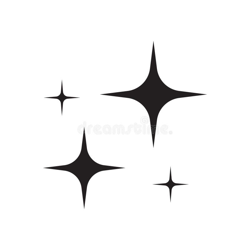 Shine Icon, Clean Star Icon Stock Vector - Illustration of isolated, glow:  148987354