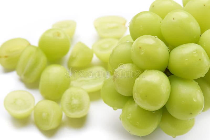 Fresh Organic Shine Muscat Green Grapes Stock Photo 2047546298