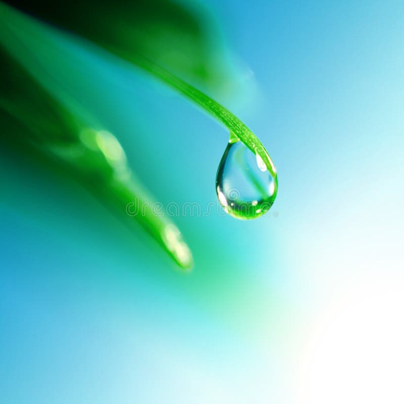 Shine water drop royalty free stock photography