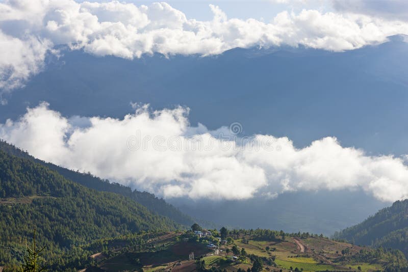 Shingyer village in Ura Valley Bumthang