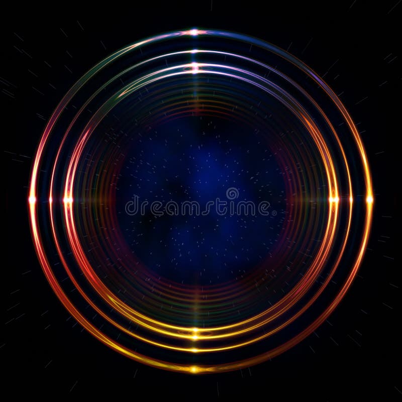Shining golden rings stock illustration