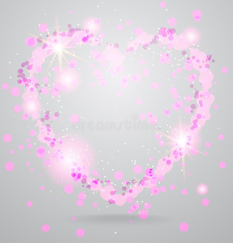 Shining heart background