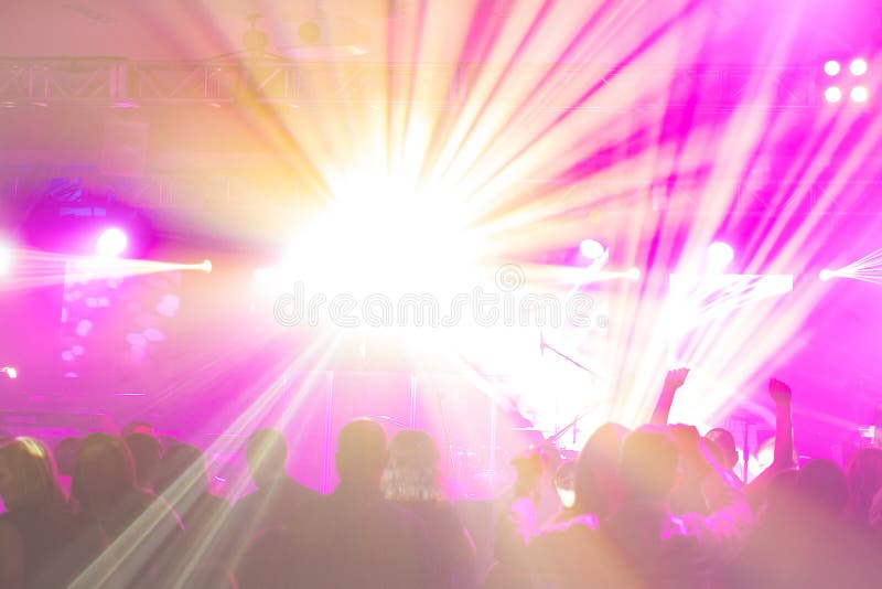 Shining Party Flashing Lights at Night Editorial Image - Image of flash ...