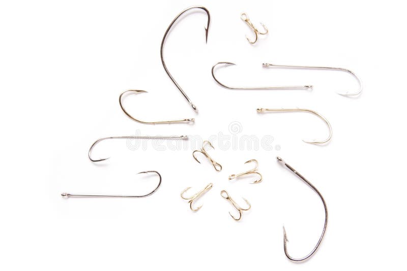 Fishing Hooks with Lines Stuck in the Body of a Manta Ray. Close Up