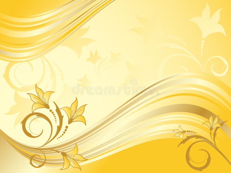Shiny abstract floral vector