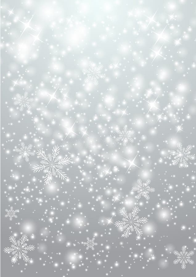 Shiny background with snowflakes