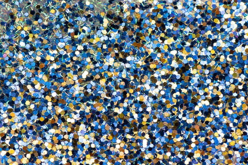 Blue and yellow glitter stock photo. Image of birthday 134398372