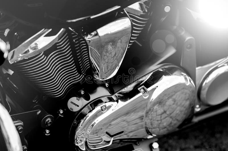 Shiny black motorcycle stock photo. Image of shiny, elements 127451440