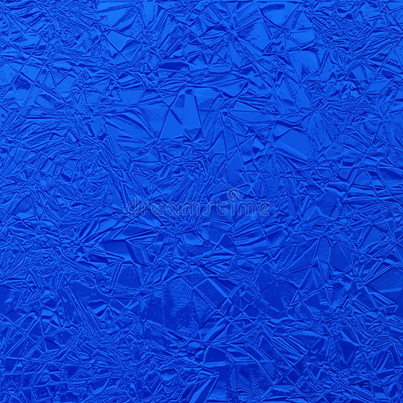 Shiny Blue Texture Paper or Metal. Blue Foil Vector Stock Vector